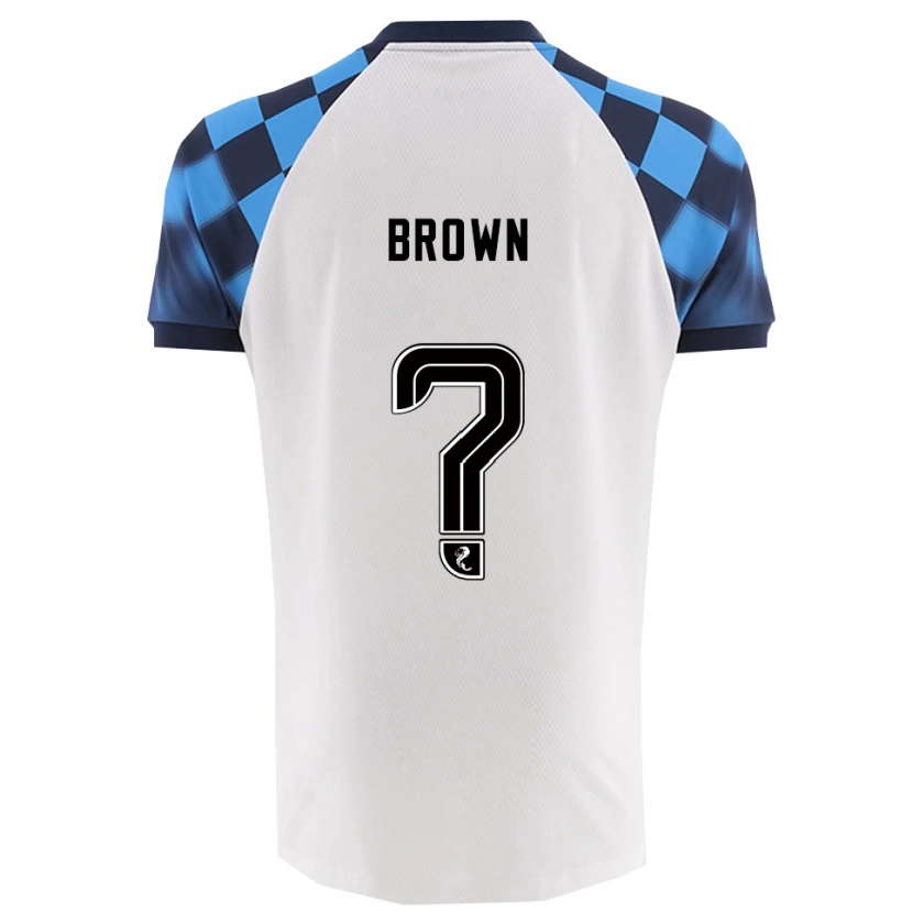 Danxen Barn Natalie Brown #0 Vit Himmelsblå Bortatröja Matchtröjor 2025/26 Tröjor T-Tröja