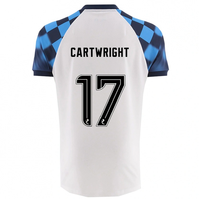 Danxen Barn Henry Cartwright #17 Vit Himmelsblå Bortatröja Matchtröjor 2025/26 Tröjor T-Tröja