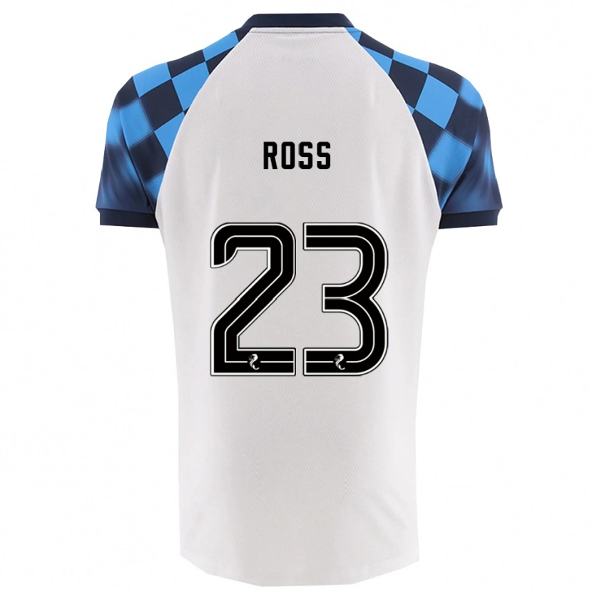 Danxen Barn Ethan Ross #23 Vit Himmelsblå Bortatröja Matchtröjor 2025/26 Tröjor T-Tröja