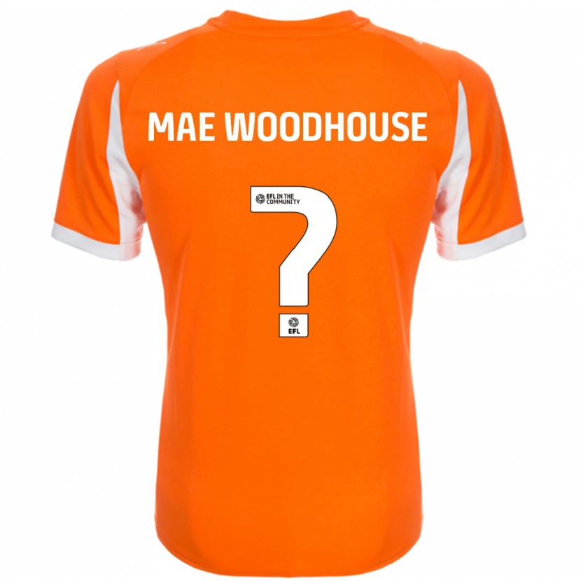 Danxen Män Evie Mae Woodhouse #0 Orange Vit Hemmatröja Matchtröjor 2025/26 Tröjor T-Tröja