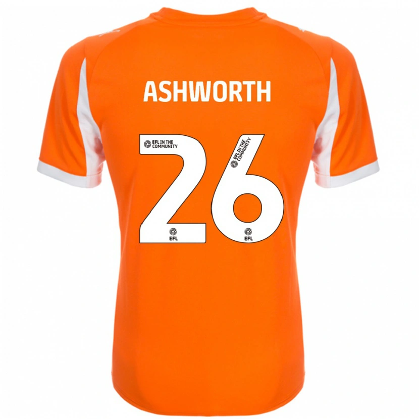Danxen Män Zac Ashworth #26 Orange Vit Hemmatröja Matchtröjor 2025/26 Tröjor T-Tröja