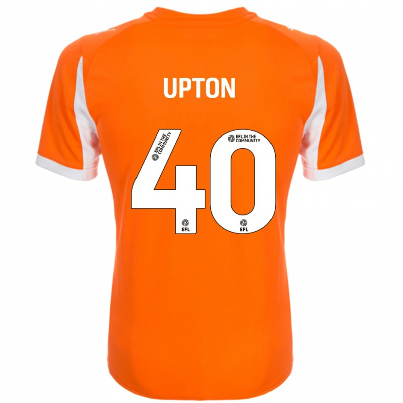 Danxen Män Theo Upton #40 Orange Vit Hemmatröja Matchtröjor 2025/26 Tröjor T-Tröja