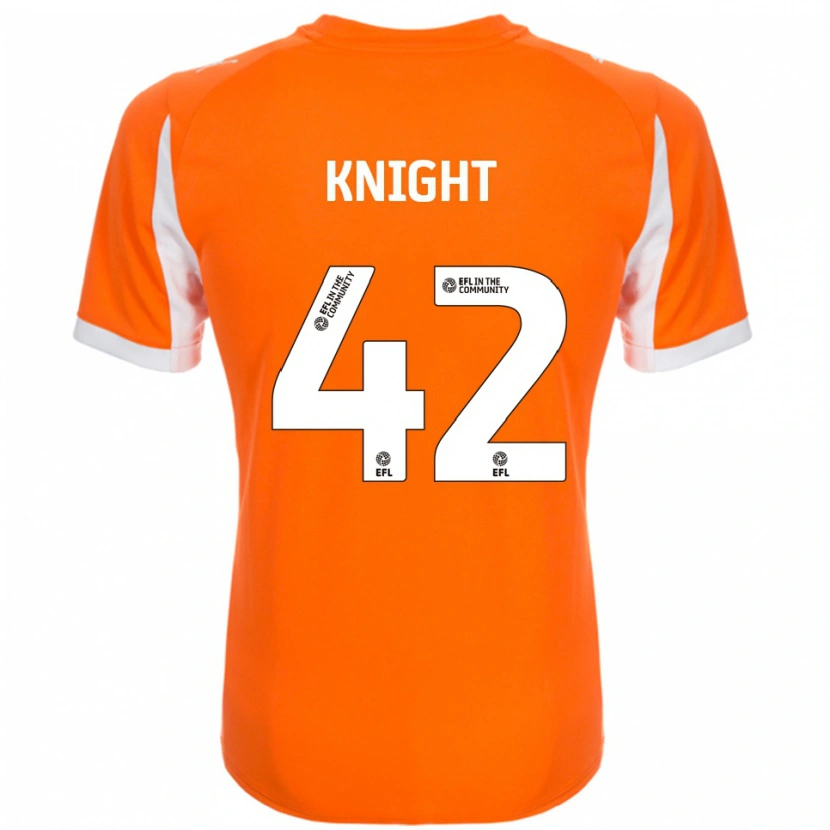 Danxen Män Spencer Knight #42 Orange Vit Hemmatröja Matchtröjor 2025/26 Tröjor T-Tröja