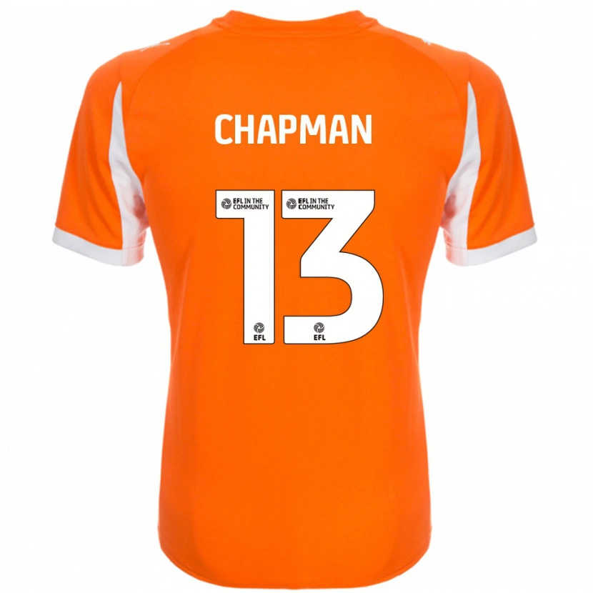Danxen Män Mackenzie Chapman #13 Orange Vit Hemmatröja Matchtröjor 2025/26 Tröjor T-Tröja