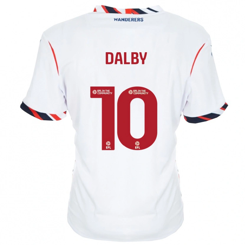 Danxen Män Sam Dalby #10 Vit Röd Hemmatröja Matchtröjor 2025/26 Tröjor T-Tröja