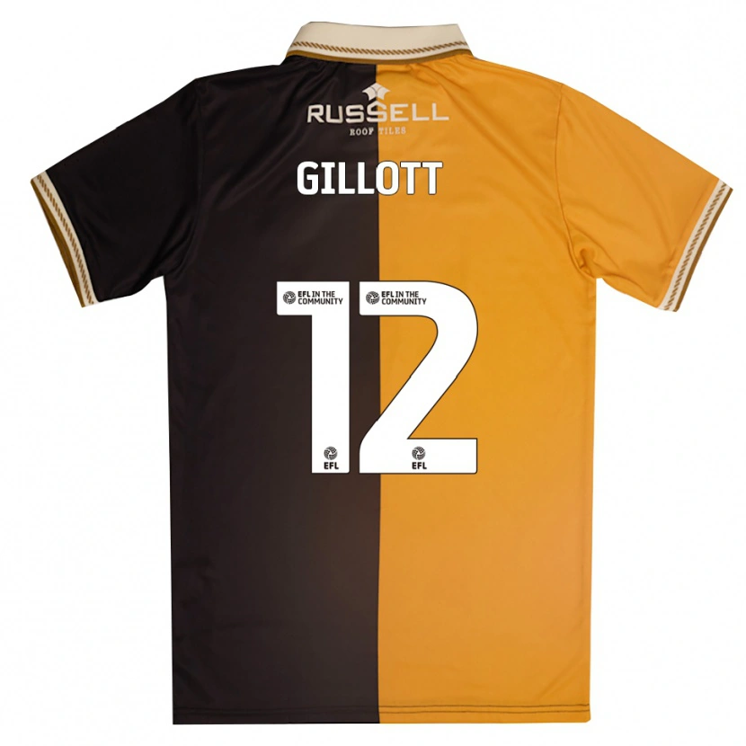 Danxen Män Emily Gillott #12 Gul Svart Hemmatröja Matchtröjor 2025/26 Tröjor T-Tröja