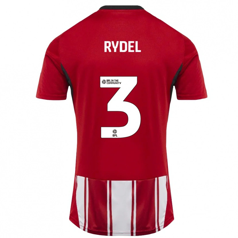 Danxen Män Ryan Rydel #3 Röd Vit Svart Hemmatröja Matchtröjor 2025/26 Tröjor T-Tröja