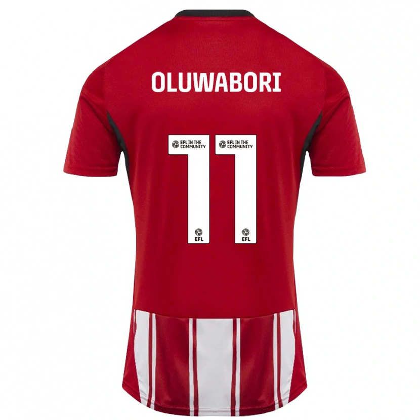 Danxen Män Andrew Oluwabori #11 Röd Vit Svart Hemmatröja Matchtröjor 2025/26 Tröjor T-Tröja