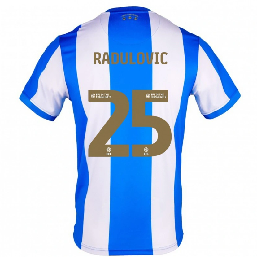 Danxen Män Bojan Radulović #25 Blå Vit Hemmatröja Matchtröjor 2025/26 Tröjor T-Tröja