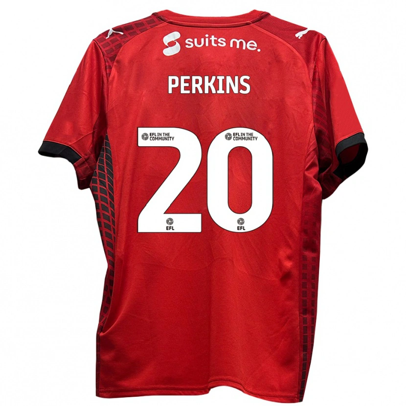 Danxen Män Sonny Perkins #20 Röd Svart Hemmatröja Matchtröjor 2025/26 Tröjor T-Tröja