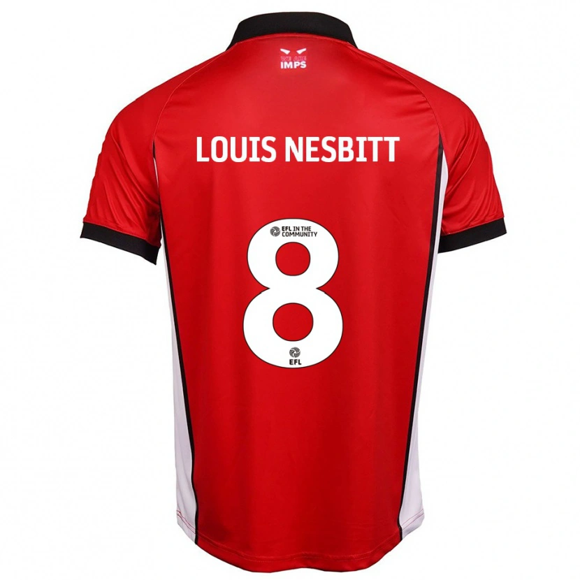 Danxen Män Louis Nesbitt #8 Röd Vit Hemmatröja Matchtröjor 2025/26 Tröjor T-Tröja