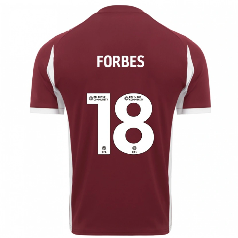 Danxen Män Michael Forbes #18 Vinröd Vit Hemmatröja Matchtröjor 2025/26 Tröjor T-Tröja