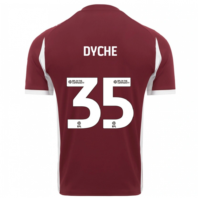 Danxen Män Max Dyche #35 Vinröd Vit Hemmatröja Matchtröjor 2025/26 Tröjor T-Tröja