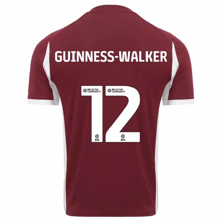 Danxen Män Nesta Guinness-Walker #12 Vinröd Vit Hemmatröja Matchtröjor 2025/26 Tröjor T-Tröja