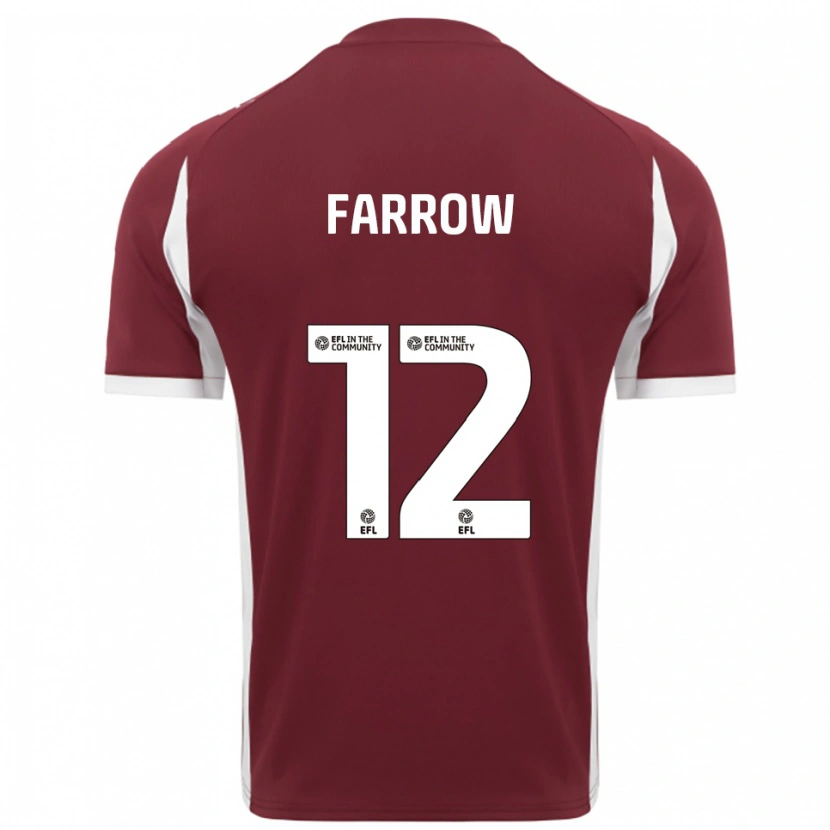 Danxen Män Kim Farrow #12 Vinröd Vit Hemmatröja Matchtröjor 2025/26 Tröjor T-Tröja