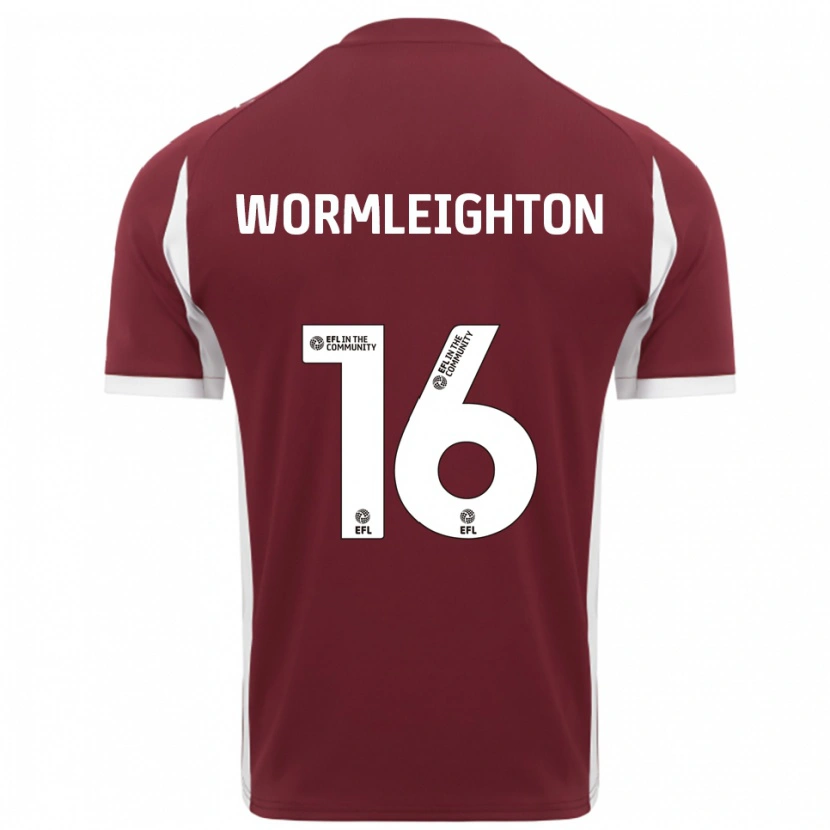 Danxen Män Joe Wormleighton #16 Vinröd Vit Hemmatröja Matchtröjor 2025/26 Tröjor T-Tröja