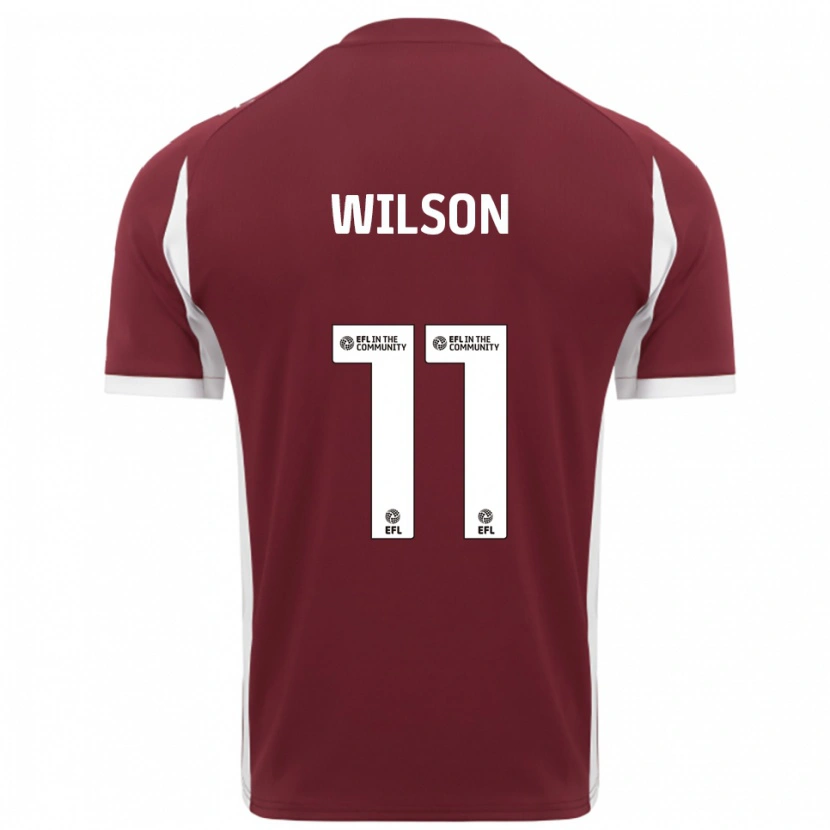 Danxen Män James Wilson #11 Vinröd Vit Hemmatröja Matchtröjor 2025/26 Tröjor T-Tröja