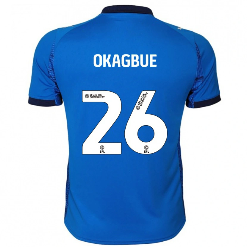 Danxen Män David Okagbue #26 Blå Vit Hemmatröja Matchtröjor 2025/26 Tröjor T-Tröja
