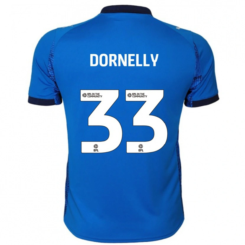 Danxen Män James Dornelly #33 Blå Vit Hemmatröja Matchtröjor 2025/26 Tröjor T-Tröja