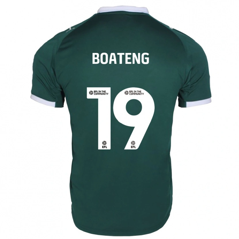 Danxen Män Malachi Boateng #19 Grön Vit Hemmatröja Matchtröjor 2025/26 Tröjor T-Tröja