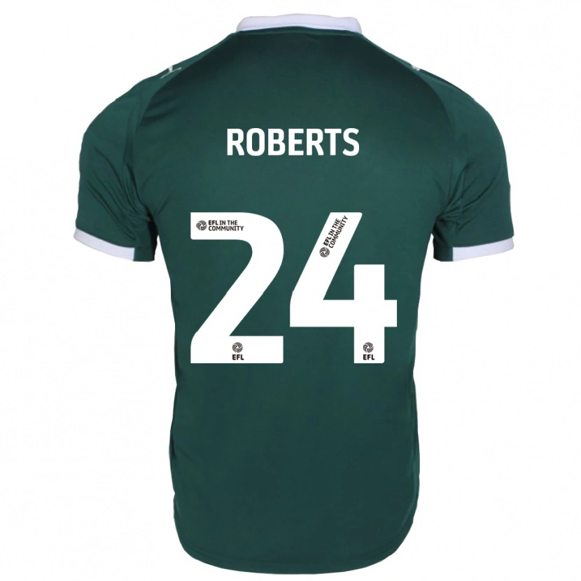 Danxen Män Caleb Roberts #24 Grön Vit Hemmatröja Matchtröjor 2025/26 Tröjor T-Tröja