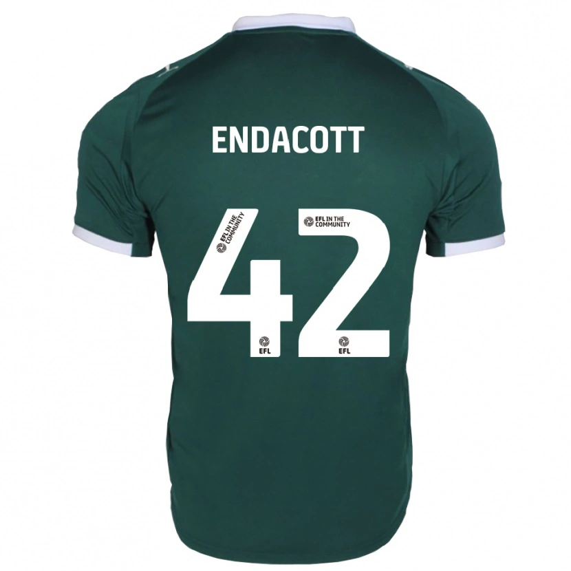 Danxen Män Jack Endacott #42 Grön Vit Hemmatröja Matchtröjor 2025/26 Tröjor T-Tröja