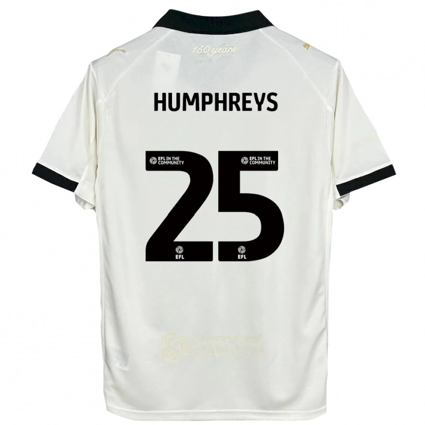 Danxen Män Cameron Humphreys #25 Off-White Svart Hemmatröja Matchtröjor 2025/26 Tröjor T-Tröja