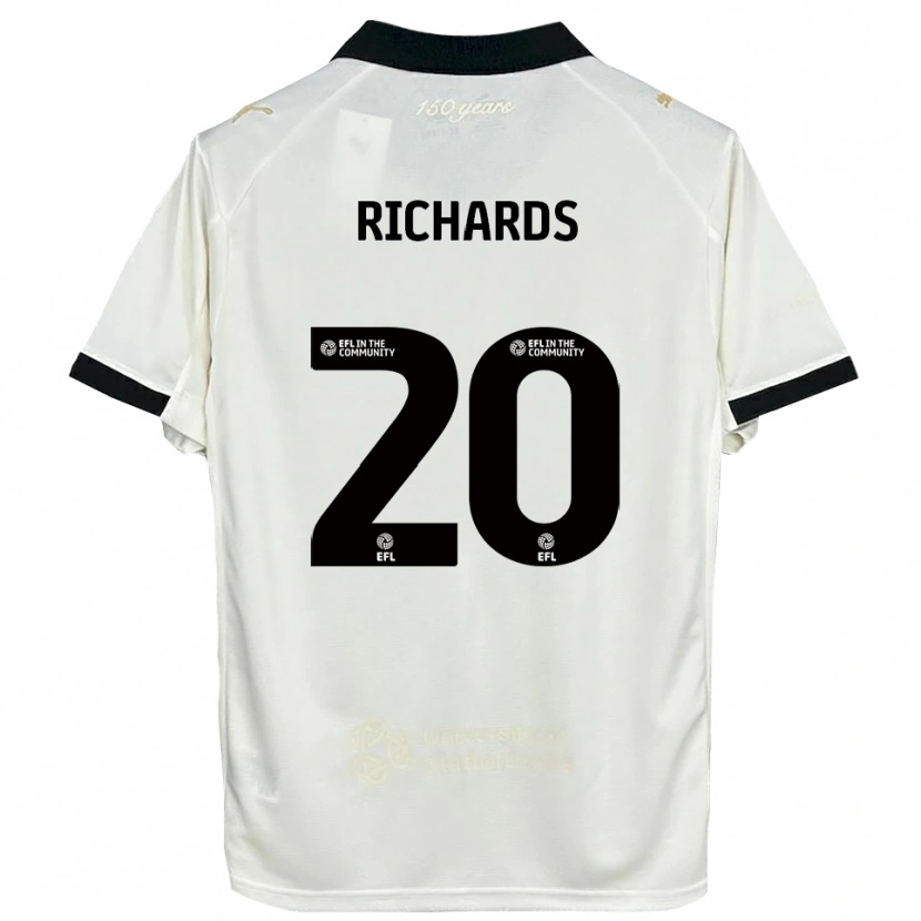 Danxen Män Rico Richards #20 Off-White Svart Hemmatröja Matchtröjor 2025/26 Tröjor T-Tröja