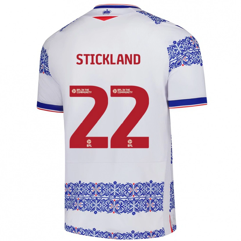 Danxen Män Michael Stickland #22 Vit Blå Hemmatröja Matchtröjor 2025/26 Tröjor T-Tröja