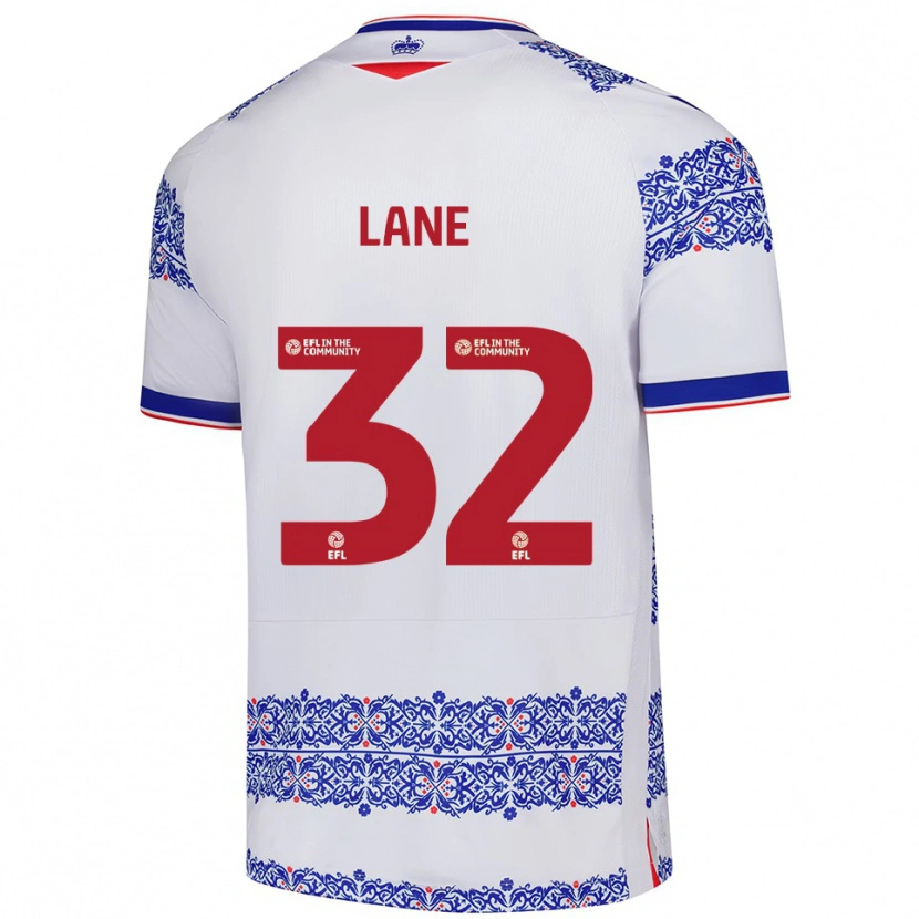 Danxen Män Paddy Lane #32 Vit Blå Hemmatröja Matchtröjor 2025/26 Tröjor T-Tröja