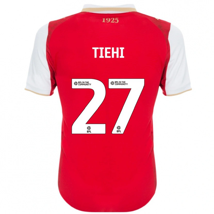 Danxen Män Christ Tiehi #27 Röd Vit Hemmatröja Matchtröjor 2025/26 Tröjor T-Tröja