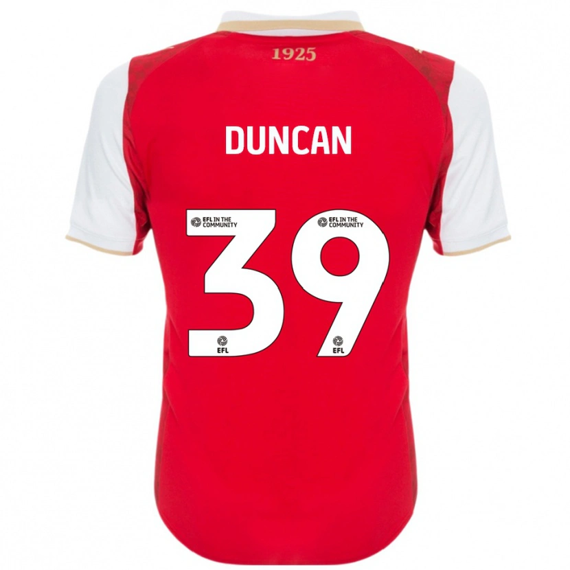 Danxen Män Harrison Duncan #39 Röd Vit Hemmatröja Matchtröjor 2025/26 Tröjor T-Tröja