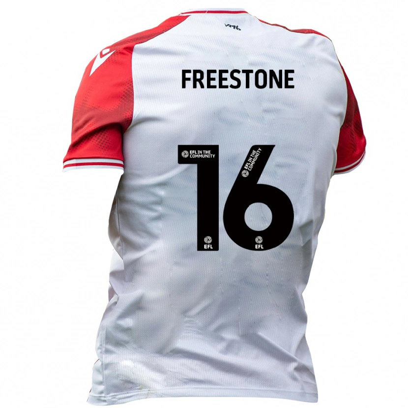Danxen Män Lewis Freestone #16 Vit Röd Hemmatröja Matchtröjor 2025/26 Tröjor T-Tröja