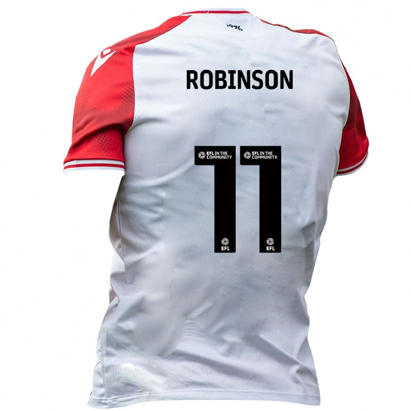 Danxen Män Alfie Robinson #11 Vit Röd Hemmatröja Matchtröjor 2025/26 Tröjor T-Tröja