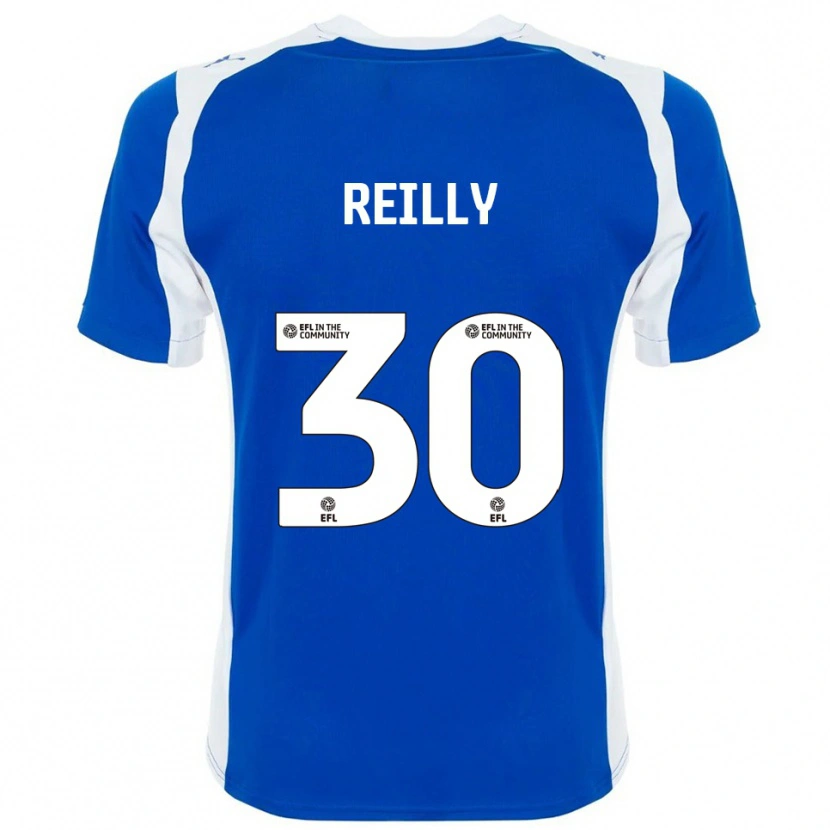 Danxen Män Jack Reilly #30 Blå Vit Hemmatröja Matchtröjor 2025/26 Tröjor T-Tröja