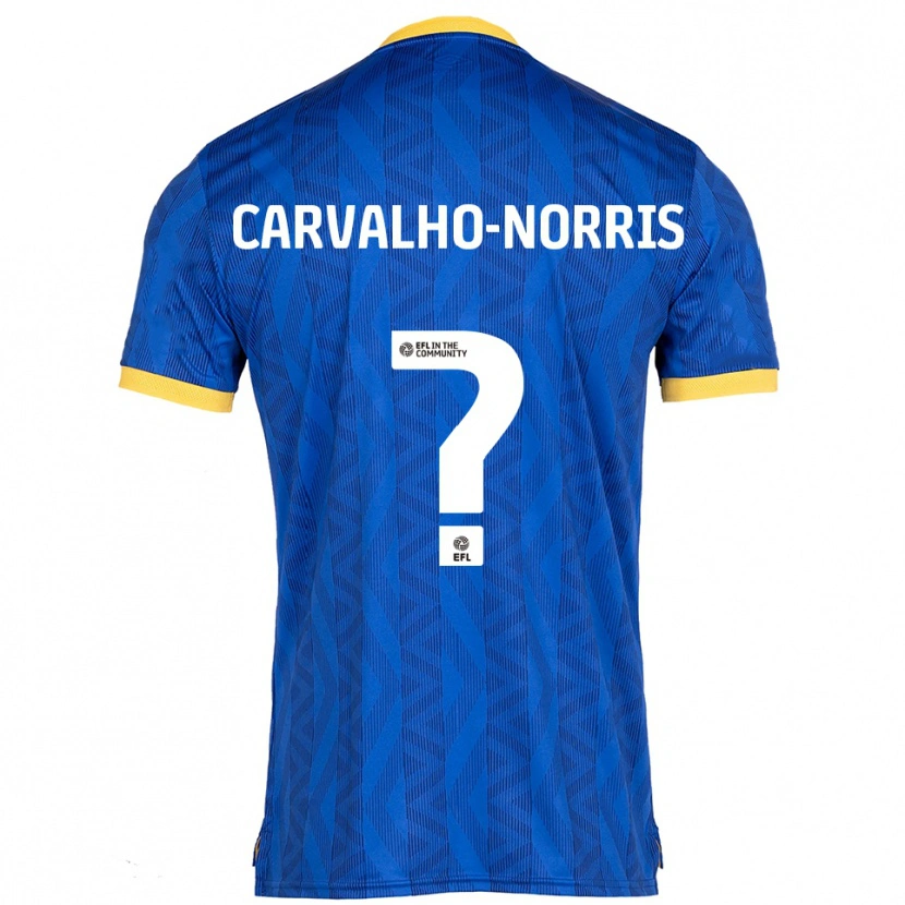 Danxen Män Tom Carvalho-Norris #0 Marin Gul Hemmatröja Matchtröjor 2025/26 Tröjor T-Tröja