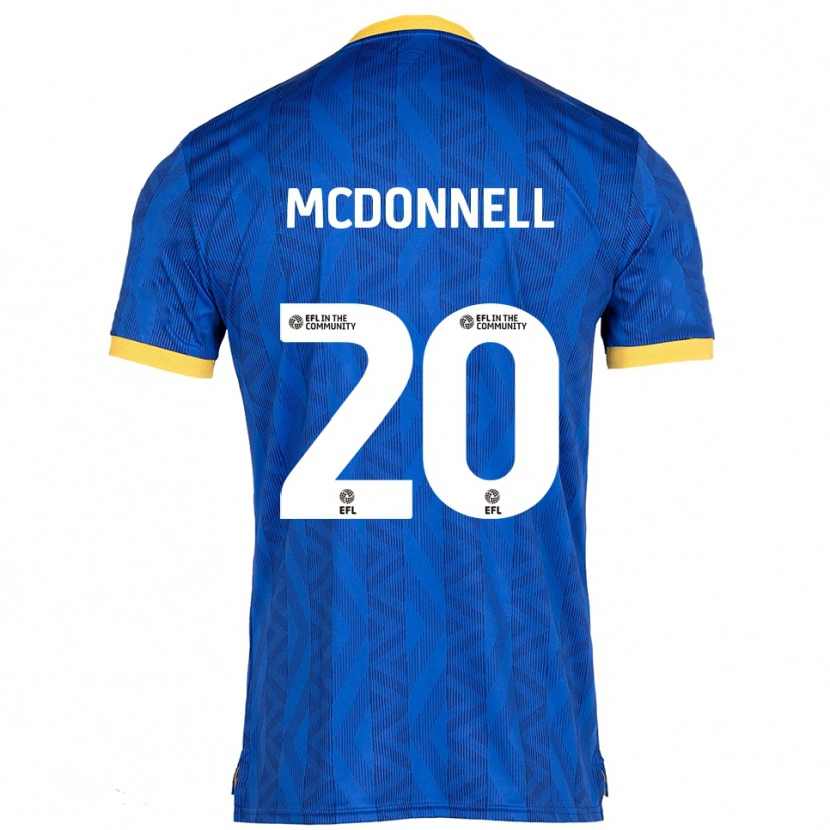 Danxen Män Joe Mcdonnell #20 Marin Gul Hemmatröja Matchtröjor 2025/26 Tröjor T-Tröja