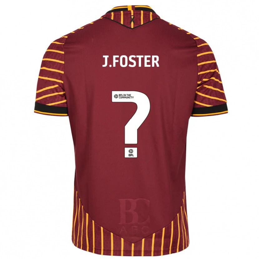 Danxen Män Jade Foster #0 Orange Vinröd Hemmatröja Matchtröjor 2025/26 Tröjor T-Tröja