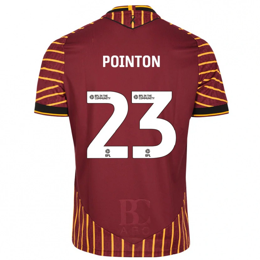 Danxen Män Bobby Pointon #23 Orange Vinröd Hemmatröja Matchtröjor 2025/26 Tröjor T-Tröja