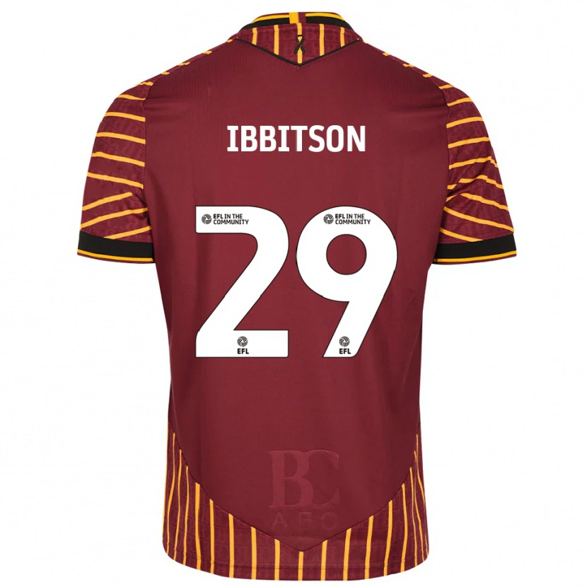 Danxen Män Harry Ibbitson #29 Orange Vinröd Hemmatröja Matchtröjor 2025/26 Tröjor T-Tröja