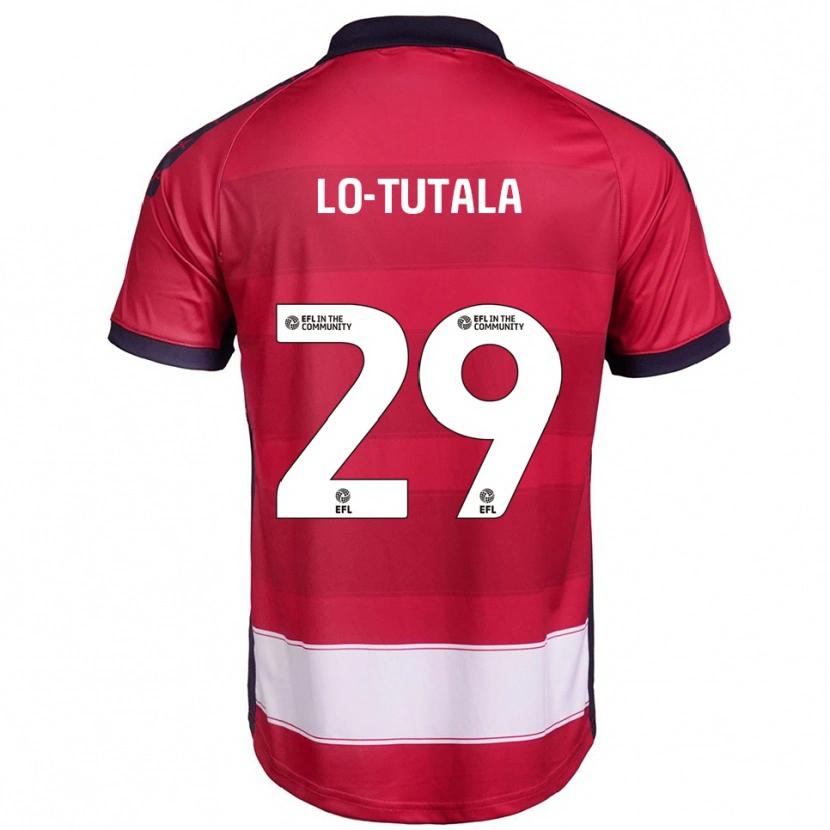 Danxen Män Thimothée Lo-Tutala #29 Röd Vit Hemmatröja Matchtröjor 2025/26 Tröjor T-Tröja
