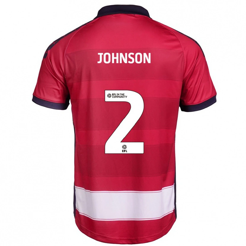 Danxen Män Ryley Johnson #2 Röd Vit Hemmatröja Matchtröjor 2025/26 Tröjor T-Tröja