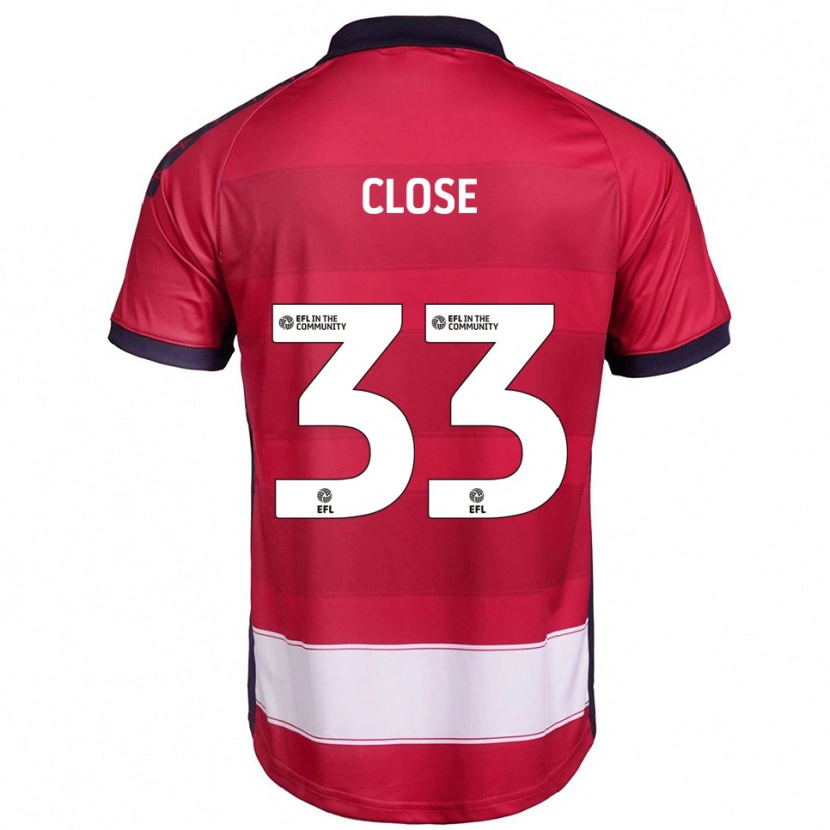 Danxen Män Ben Close #33 Röd Vit Hemmatröja Matchtröjor 2025/26 Tröjor T-Tröja