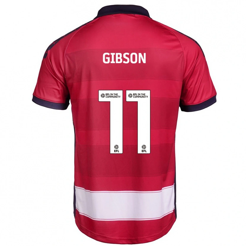 Danxen Män Jordan Gibson #11 Röd Vit Hemmatröja Matchtröjor 2025/26 Tröjor T-Tröja
