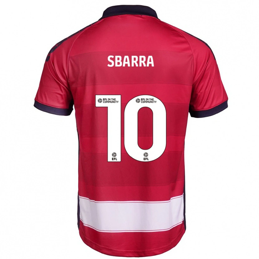 Danxen Män Joe Sbarra #10 Röd Vit Hemmatröja Matchtröjor 2025/26 Tröjor T-Tröja
