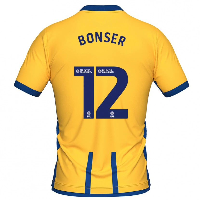 Danxen Män Louis Bonser #12 Gul Blå Hemmatröja Matchtröjor 2025/26 Tröjor T-Tröja