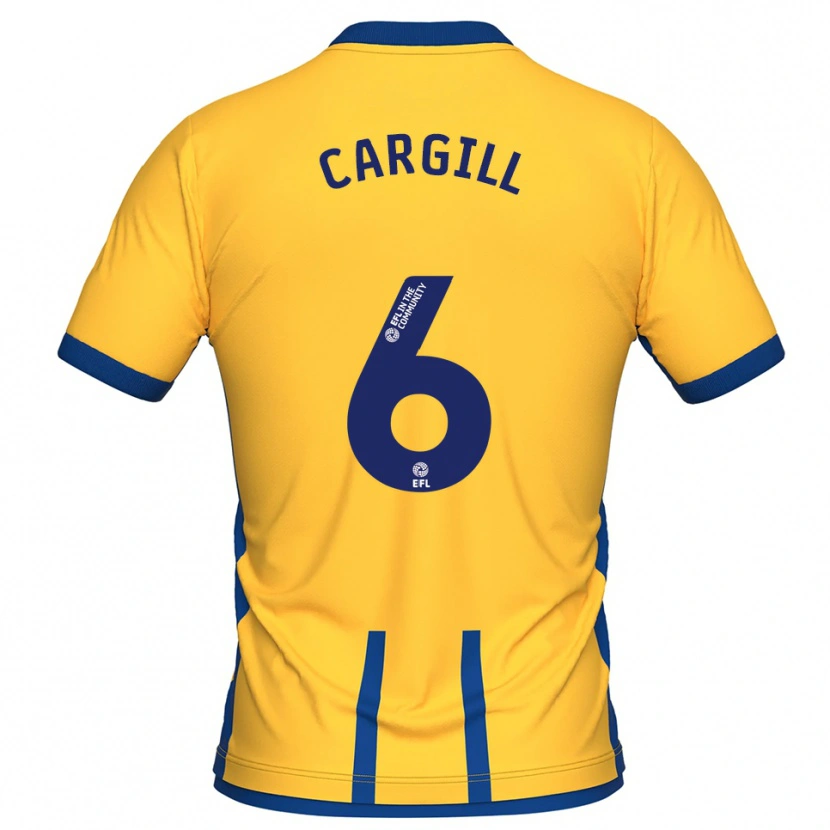 Danxen Män Baily Cargill #6 Gul Blå Hemmatröja Matchtröjor 2025/26 Tröjor T-Tröja