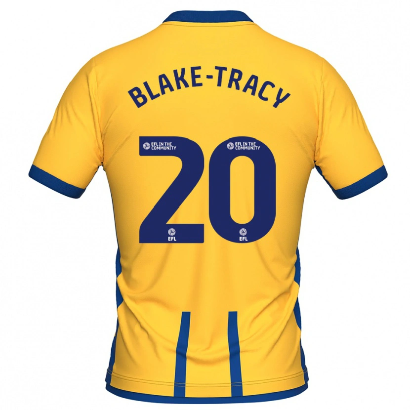 Danxen Män Frazer Blake-Tracy #20 Gul Blå Hemmatröja Matchtröjor 2025/26 Tröjor T-Tröja