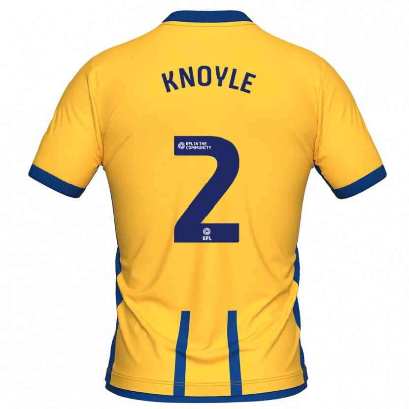 Danxen Män Kyle Knoyle #2 Gul Blå Hemmatröja Matchtröjor 2025/26 Tröjor T-Tröja