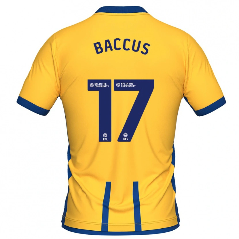 Danxen Män Keanu Baccus #17 Gul Blå Hemmatröja Matchtröjor 2025/26 Tröjor T-Tröja